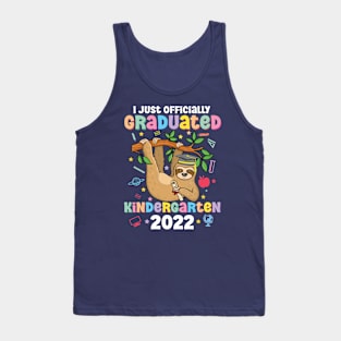 Happy Last Day of School Kid Teacher cute sloth Graduation Tank Top